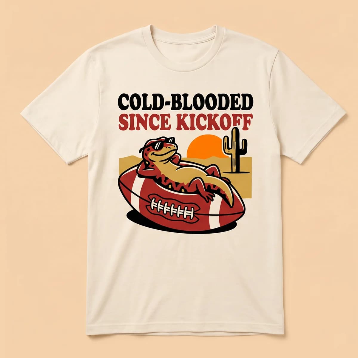 Cold-Blooded Since Kickoff Tee: product photo (demo mockup)